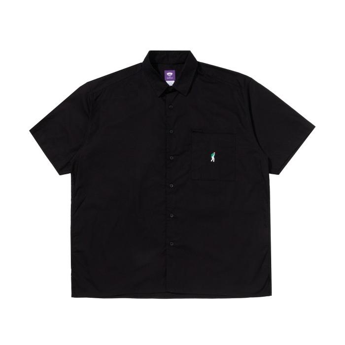 Gambar UNKL347 Kemeja Lengan Pendek Polos Warna Black DERX B - Black, L dari Unkl347 Store undefined Tokopedia