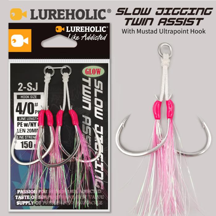 Gambar 2-SJ Slow Jigging Twin Assist with Mustad Hooks Glow Jigging Hooks Sea-Bream Sea Fishing Hook dari Fanze Store undefined Tokopedia