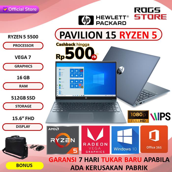 Jual Terlaris LAPTOP HP PAVILION 15 AMD RYZEN 5500 16GB 512GB