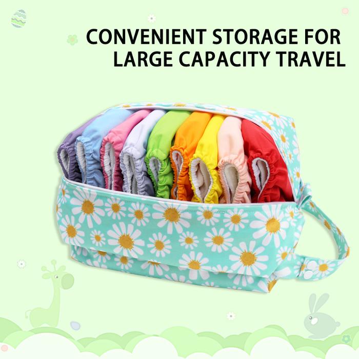 Jual Tops Waterproof Baby Cloth Diaper Pod Pouch Caddy Diaper