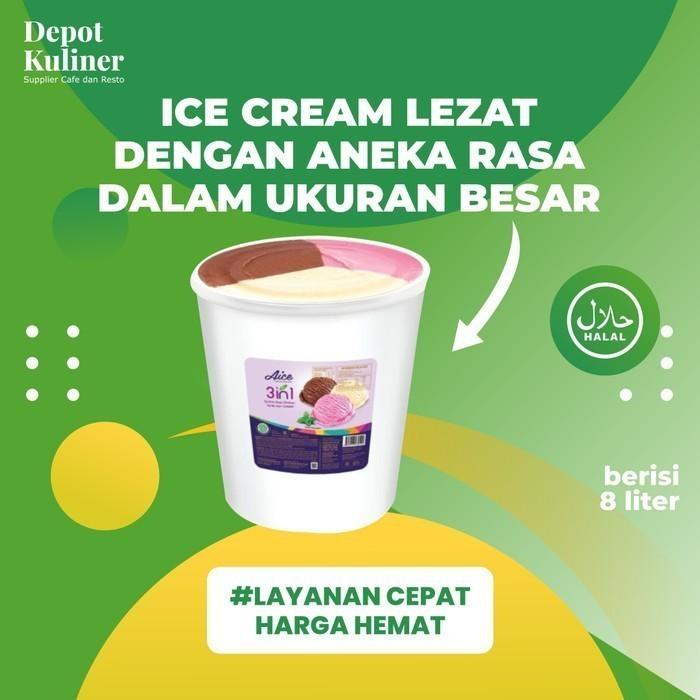 Gambar Ice cream dari Aice isi 8 liter (5 Kg) - Taro dari Depot Kuliner Kota Medan Tokopedia