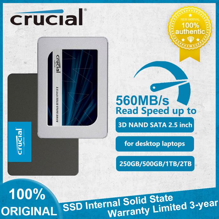Jual NEW Crucial MX500 BX500 SSD Internal Solid State Drive 250GB
