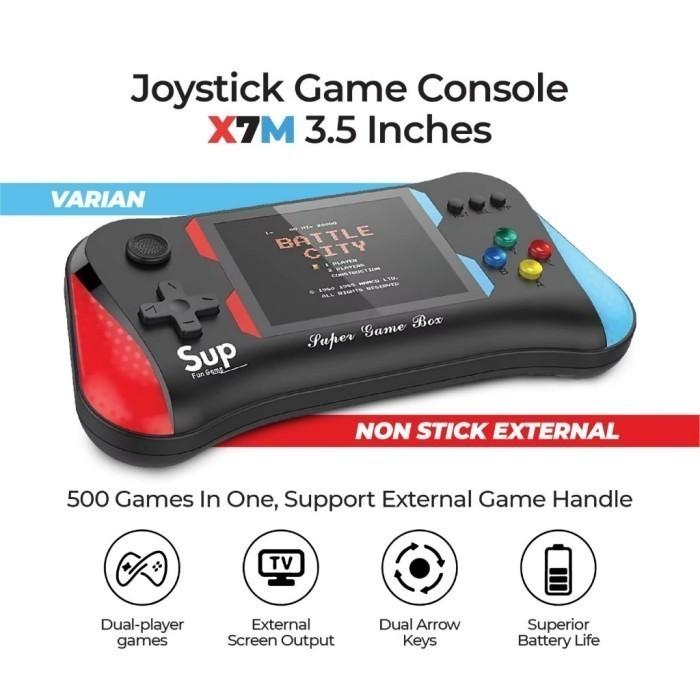 Gambar Gameboy X7M isi 500 game in 1 Gamebox Portable Console Game, Konektivitas TV dan BERGARANSI RESMI - GlobalTech - Red Blue dari globaltechno_NEW undefined Tokopedia