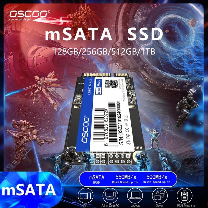 Jual OSCOO MINI SATA SSD 16GB 32 GB 64GB MLC Nand Msata SATA3