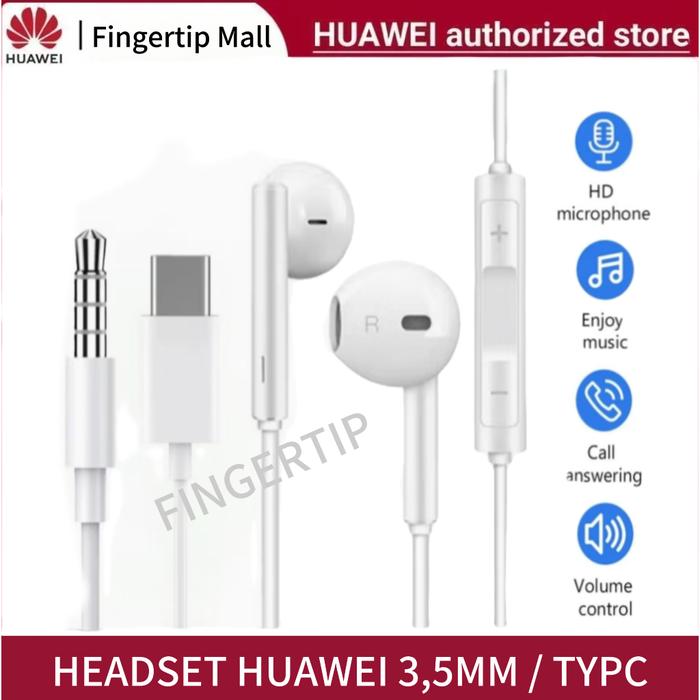 Jual Huawei Earphone Headset Type C Nova 5T Handset P30 Pro Henset
