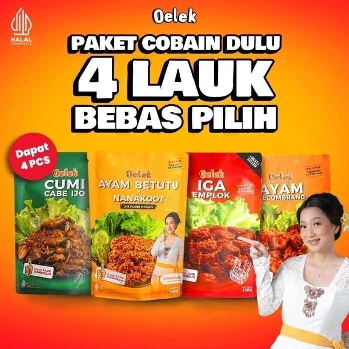 Gambar Oelek Paket Cobain Dulu 4 Lauk Bebas Pilih / Iga Emplok / CKL Balado - Iga, CKL, Cumi,AyamBetutu dari Oelek . undefined Tokopedia