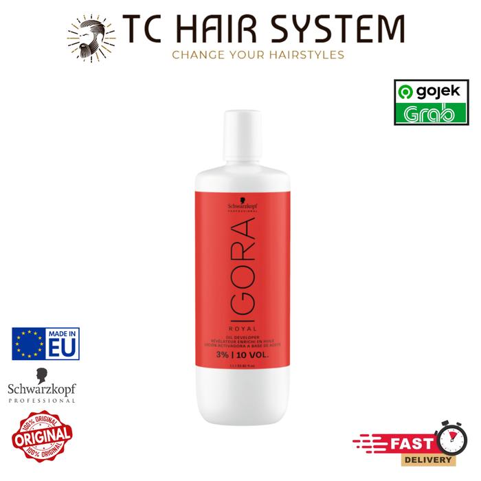 Gambar Schwarzkopf IGORA ROYAL OIL DEVELOPER 3% - 12% Oxydant Full Size - 1000ml / Oksidan Pewarna Rambut - 3% dari TC Hair System undefined Tokopedia