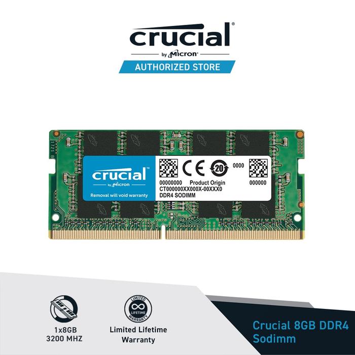 Jual Crucial SODIMM DDR4 8GB 16GB 32GB 2666/3200 Memory Laptop RAM