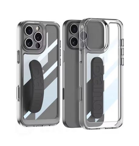 Gambar Case iPhone 16 Pro Max 16 Pro GKK Space Clear Silicone Wrist Strap Shockproof Hard Back - Black, iPhone 16 dari Primary Cares Official undefined Tokopedia