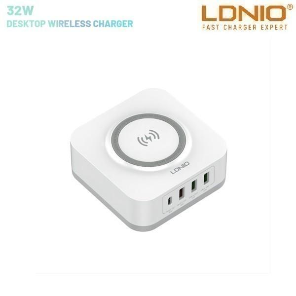 Jual LDNIO AW004 32W Desktop Wireless Charger USB Support PD
