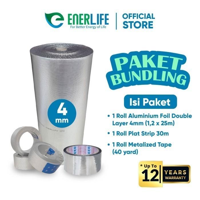 Gambar Paket Jasa Pasang Dan Material Aluminium Foil Atap Peredam Panas Atap Rumah - Super 4mm, 30-60m² dari Enerlife Insulation undefined Tokopedia