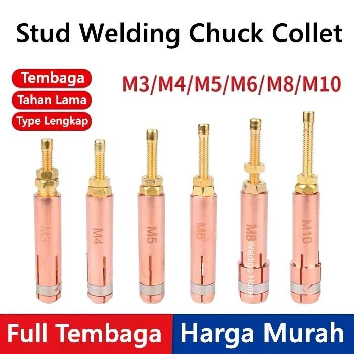 Gambar Stud Welding Chuck Collet M3 M4 M5 M6 M8 M10 Untuk Torch Welding Grip - M8 dari Welding Home undefined Tokopedia