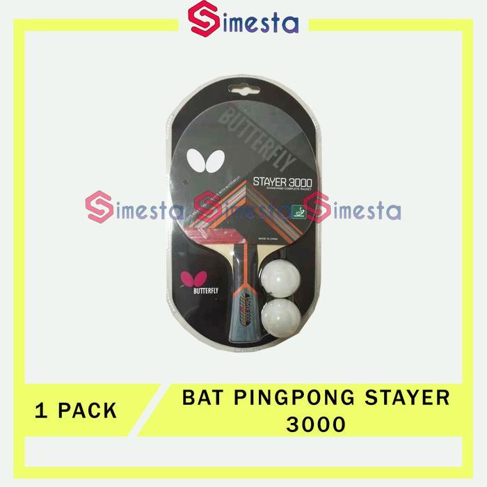 Gambar Bat Pingpong Butterfly Stayer 3000 Bat Tenis Meja + 2 bola dari sinar.semesta undefined Tokopedia