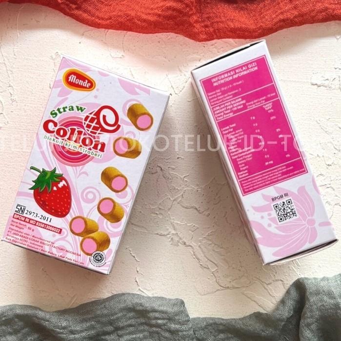 Gambar MONDE - Collon Biskuit Krim 50gr | Cemilan Snack Anak Biskuit MONDE SG - STRAWBERRY dari Sembako Grosir 49 undefined Tokopedia