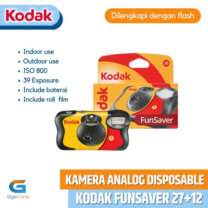 Jual Kodak Fun Saver FunSaver Disposable Camera ISO 800, 39 exp