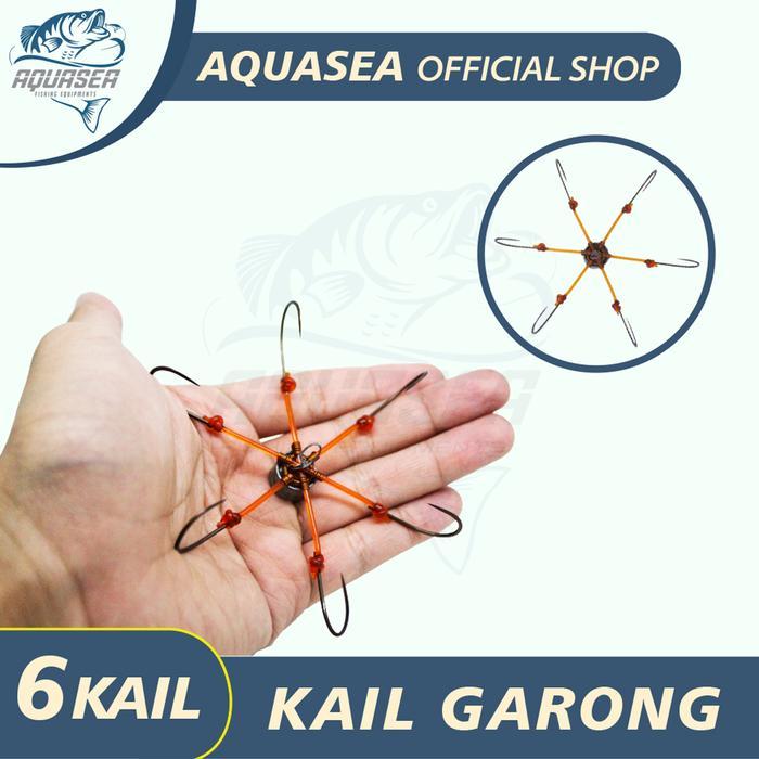 Gambar AQUASEA- Kail Garong 3 ukuran Pancing Garong Mata 6 Garong Baronang carbon kail fishing termurah. Alat Ikan Joran Umpan Mancing Tegek - KAIL GARONG, 90mm dari BerkahMancing_NEW undefined Tokopedia