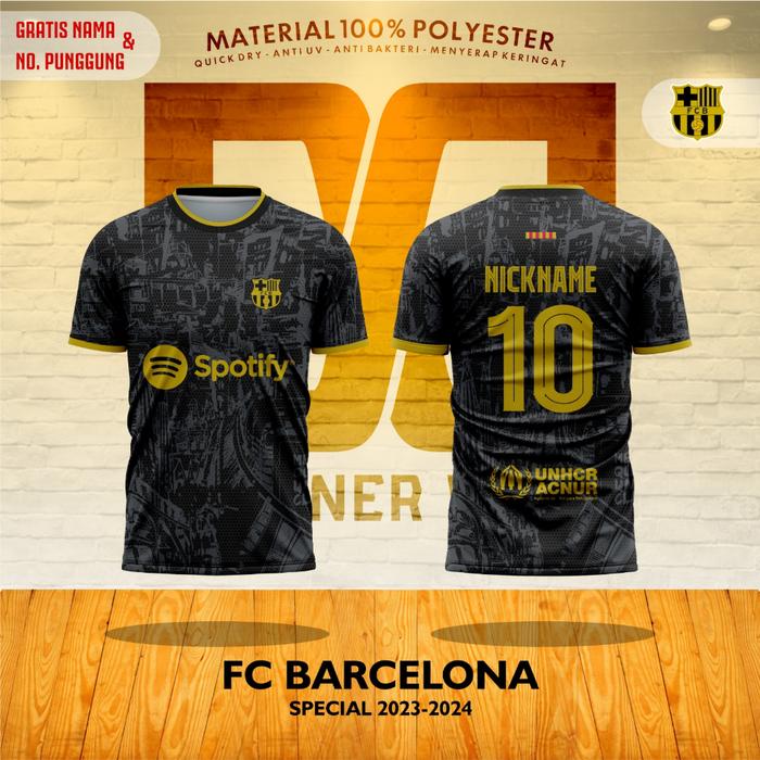Gambar ORIGINAL Jersey Kaos Baju Atasan SUPORTER BARCELONA SPECIAL KIT 2023/2024 - Atasan Anak, S dari duniajersy undefined Tokopedia