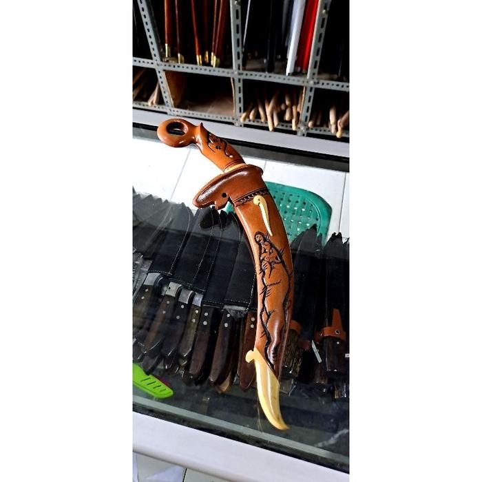 Gambar New Pisau Karambit Kuku Macan Ukiran - Coklat, biasa dari gallery.perkakas undefined Tokopedia