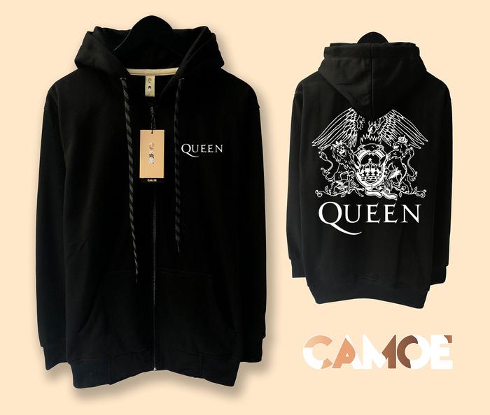 Jual Jaket Hoodie Zipper Queen Logo Music Band Legend S Kota