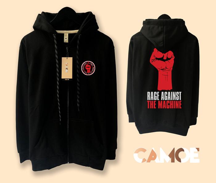 Jaket Hoodie Zipper Rage Against The Machine Music Band M di The T-shirt  Factory Tokopedia