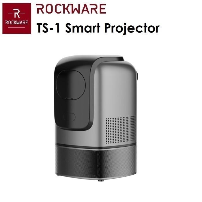 Gambar ROCKWARE TS-1 - Smart Android Projector 180 ANSI - Adjustable Height - DARKGREY dari Tanaga Online Shop undefined Tokopedia