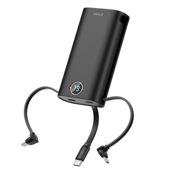 Gambar IWALK DBL10000S PowerSquid Powerbank 18W PD Built-in 3 Cables 9000mAH - Black dari Experimart undefined Tokopedia
