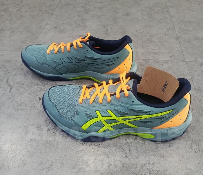 Gambar [B4]Sepatu Badminton / Voli Asics Gel Rocket 11 - Celadon / Safety Yellow - 42,5 - 44 dari tokosejahtera258 undefined Tokopedia