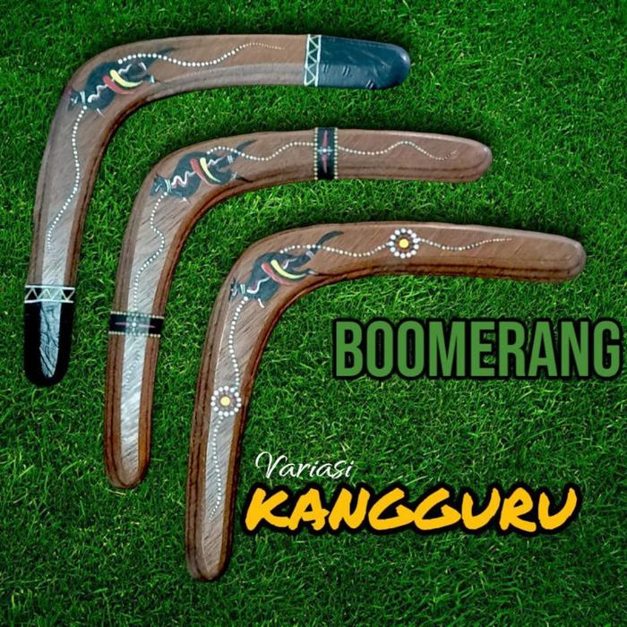 Gambar navyratrove_ boomerang premium kayu kalimantan kayu plywood bumerang tradisional variasi kangguru 2 dari Anugerah Jaya 98 undefined Tokopedia