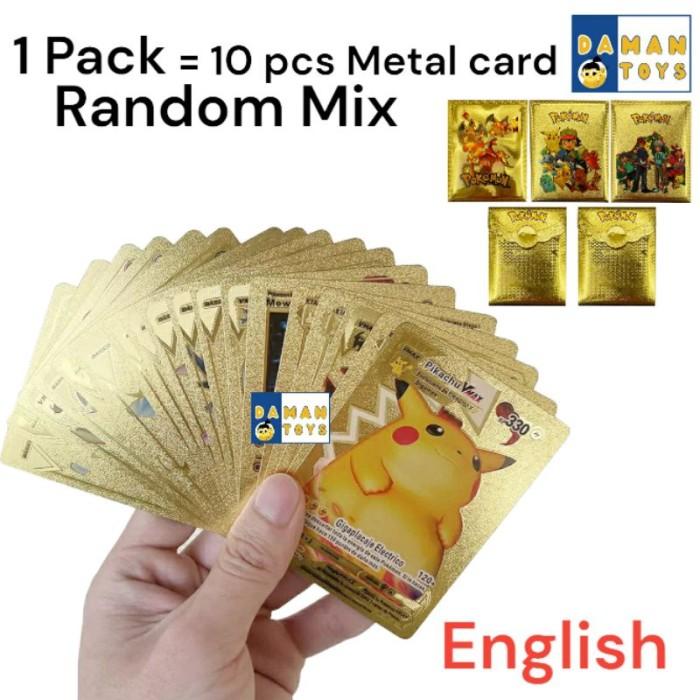 Gambar Kartu Pokemon Gendut Pelangi Bahan Metal Emas Silver 10pcs Inggris - 10pcs Gold Emas dari damantoys undefined Tokopedia