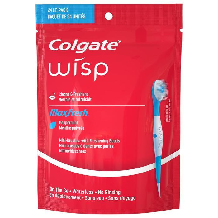 Gambar PT SINAR! Colgate Max Fresh Wisp Disposable Mini Travel Toothbrushes - 24 Pcs, Peppermint dari PT SINARMULYA undefined Tokopedia