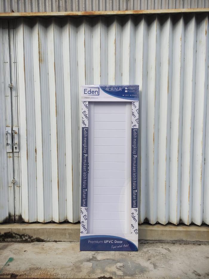 Gambar Pintu Kamar Mandi Full Panel UPVC Kana 70x198 EDEN - Putih, Bukaan Kanan dari Sinar Bintang Keramikk undefined Tokopedia