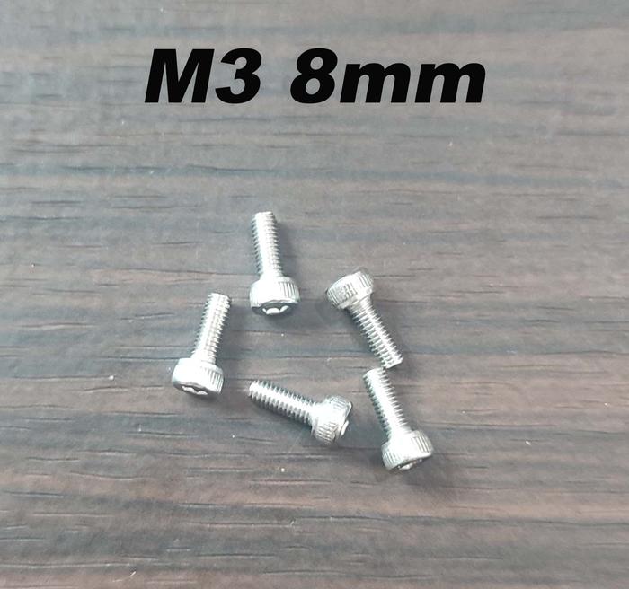 Gambar Baut Hexagonal M3 Stainless Steel Panjang 8mm 10mm 16mm 20mm 25mm - 8mm dari JuangCook RC Store undefined Tokopedia