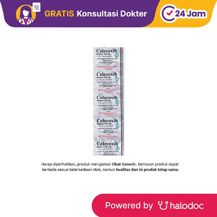Gambar Celecoxib 100 mg 10 Kapsul - Obat Pereda Demam & Nyeri - Halodoc dari Apotek Halomedika Tirta Raya Sidoarjo undefined Tokopedia