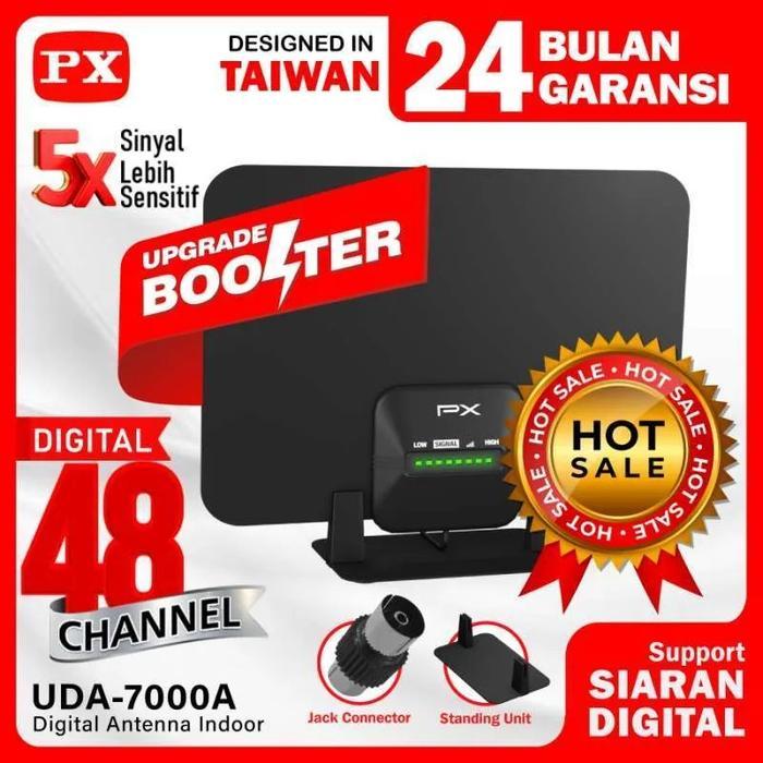 Gambar Antena Tv Smart Digital Analog Px Hda 7000 Booster Indoor Led Bar - UDA-7000-A dari RASMIU undefined 5 Tokopedia