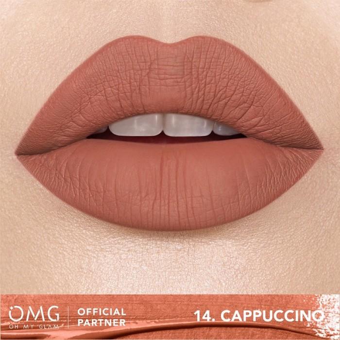 Gambar [Miss Vinka] OMG Oh My Glam Matte Kiss Lipcream Waterproof All Shade - 14. Cappuccino dari miss.vinka undefined Tokopedia
