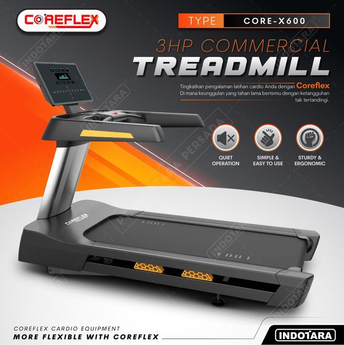Gambar TERBAIK Treadmill 3HP Big Commersial Treadmill Coreflex CORE-X600 dari Ruby Jen undefined Tokopedia