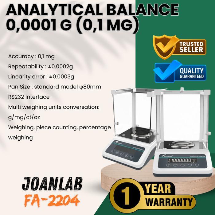 Gambar Joanlab timbangan analitical balance 0,0001 gr 0,1 mg neraca analitik - Neraca saja - + Ser Kalibrasi dari Digital Techh undefined Tokopedia