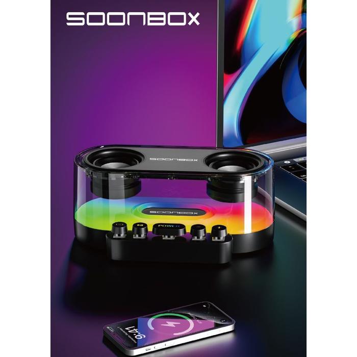 Gambar [DISKON] Soonbox S302 Speaker Bluetooth Wireless5.3 Portable 10W Bass HifI 360 Sound + LED Light RGB [TERLARIS] dari Naomi store 2827 undefined Tokopedia