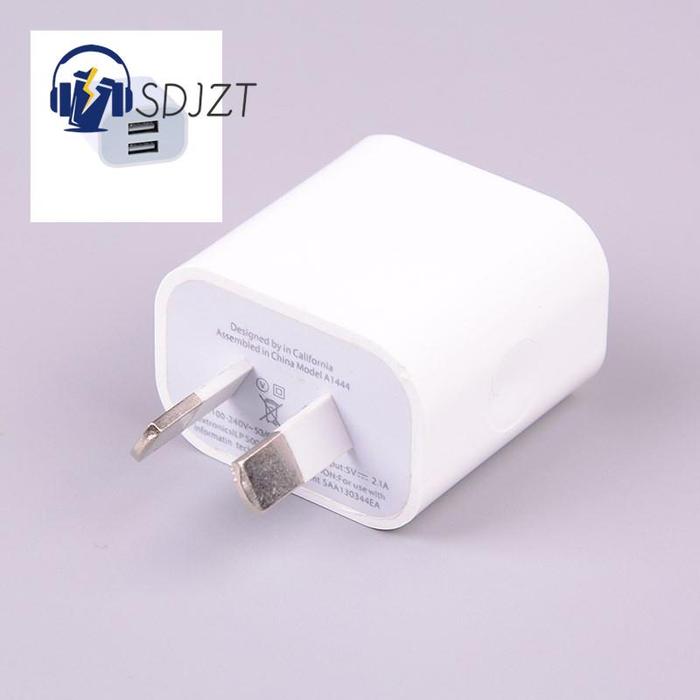 Jual 1pc AU Plug 5V 2A Dual Interface USB Power Adapter Plug Wall