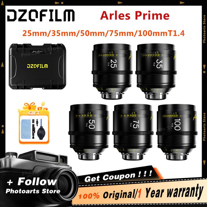 Jual DZOFilm Arles Prime Cine Lens 25mm 35mm 50mm 75mm 100mm