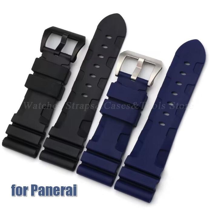Jual 22mm 24mm 26mm Silicone Watch Strap for Panerai for