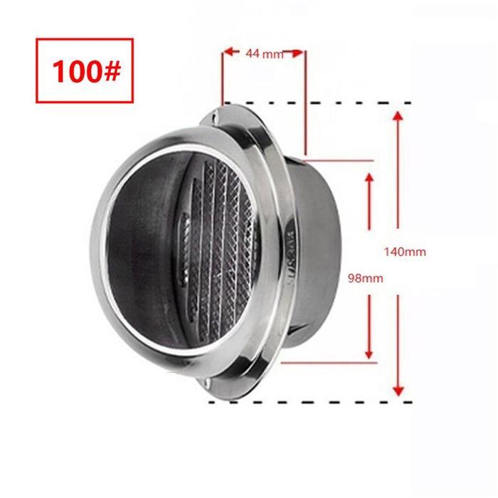 Gambar 4 Inch Fan Grill Inline Duct  Booster Exhaust Blower Air Vent Cap - 100mm(4inch) dari PIKTOKO-TK undefined Tokopedia