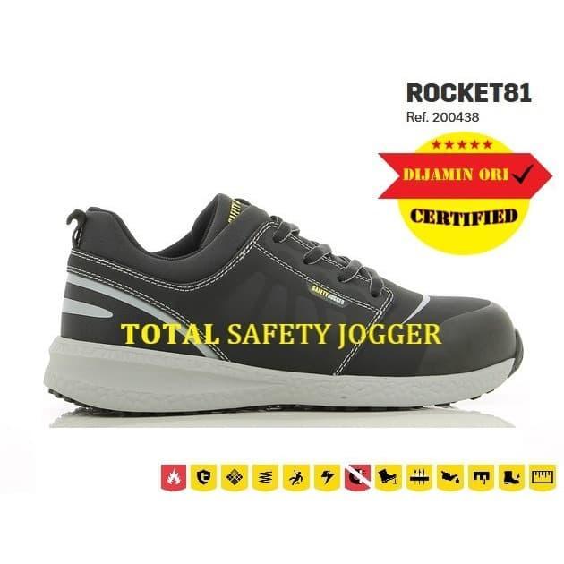 Gambar SEPATU SAFETY JOGGER ROCKET 81 BLACK - 39 - 38 dari FLAMINGGO SHOP91 undefined Tokopedia