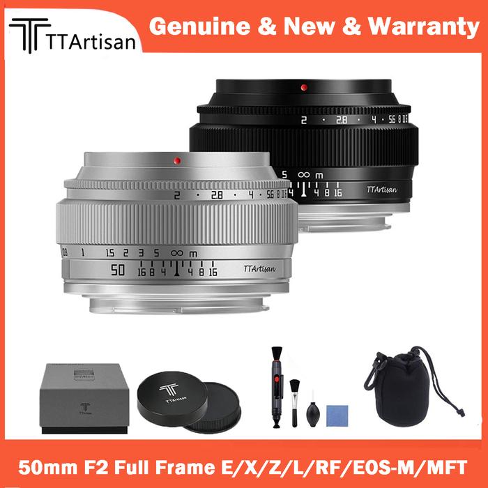 Ttartisan 50mm F2 Full Frame Large Aperture Camera Lens For Sony E Fujifilm  Xf Canon M Leica L Nikon Z Panasonic Olympus M43