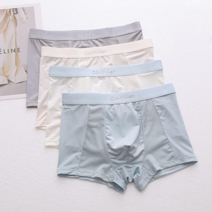 Gambar 100% ORGINAL CELANA DALAM PRIA CK CALVIN KlEIN UNDERWEAR Ice Silk Boxer 4PCS - 4pcs, L 40-55kg dari Stor Nuvilla undefined Tokopedia