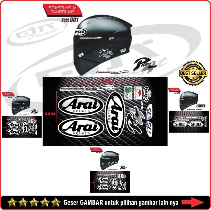 Jual Robby Racing Stiker Kaca visor HELM B Arai Ram RV RX7
