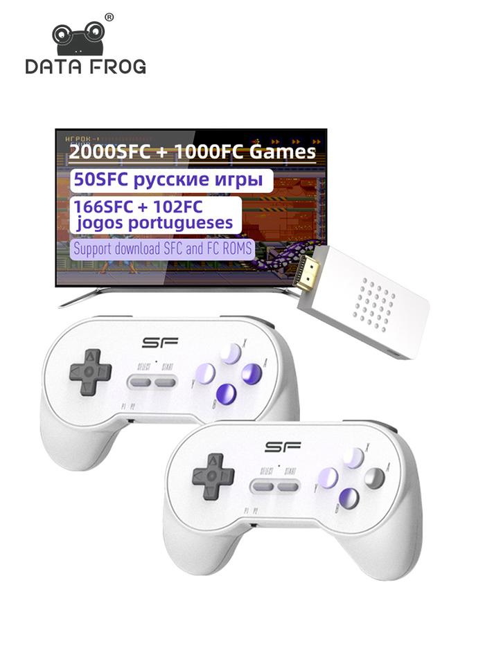 Retro Game Stick Data Frog Games Jual DATA FROG 16 Bit Wireless TV