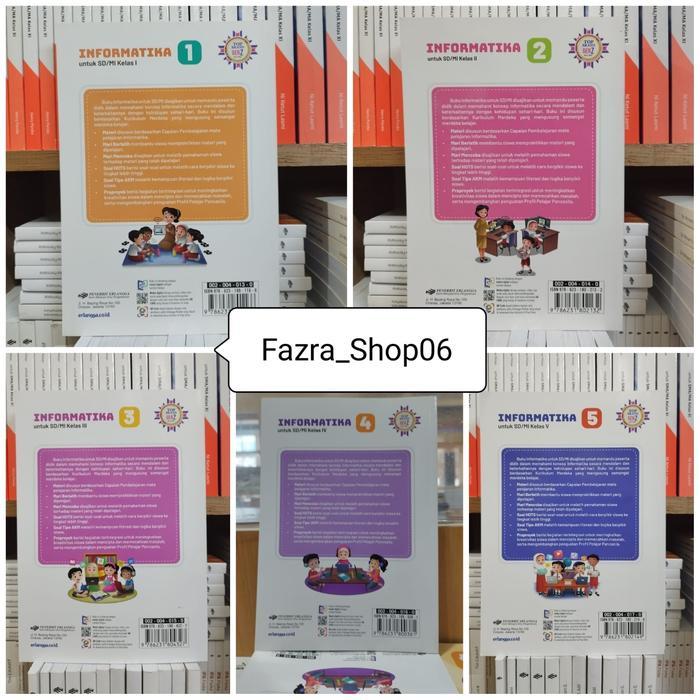 Gambar Buku TIK Informatika sd kelas 1 2 3 4 5 Kurikulum Merdeka Erlangga - sd 1 dari Pawon Layar Store undefined Tokopedia
