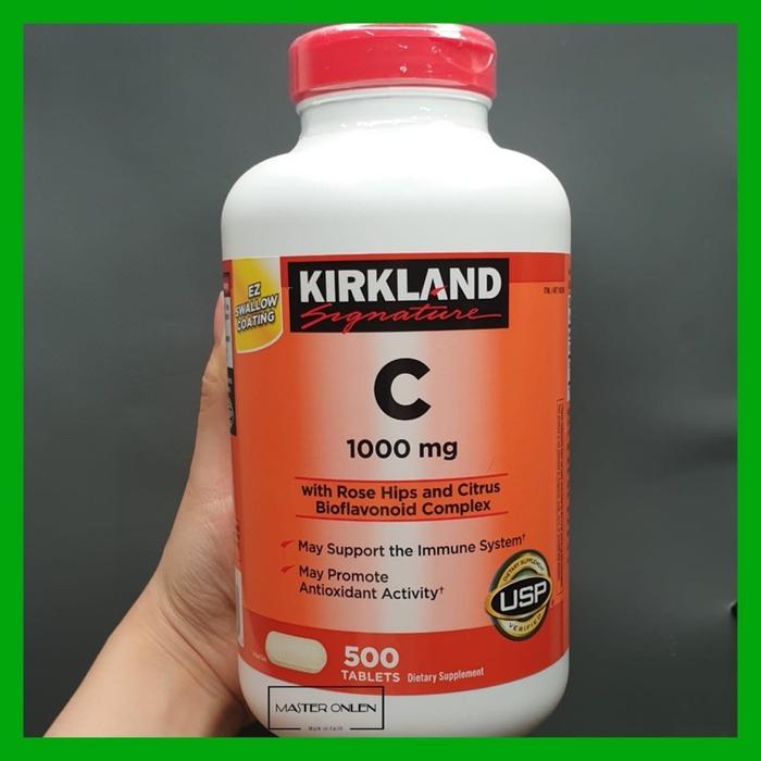 Gambar Kirkland Signature Vitamin C 1000 Mg 500 Tablet Vit C 1000Mg dari BORA_MART undefined Tokopedia