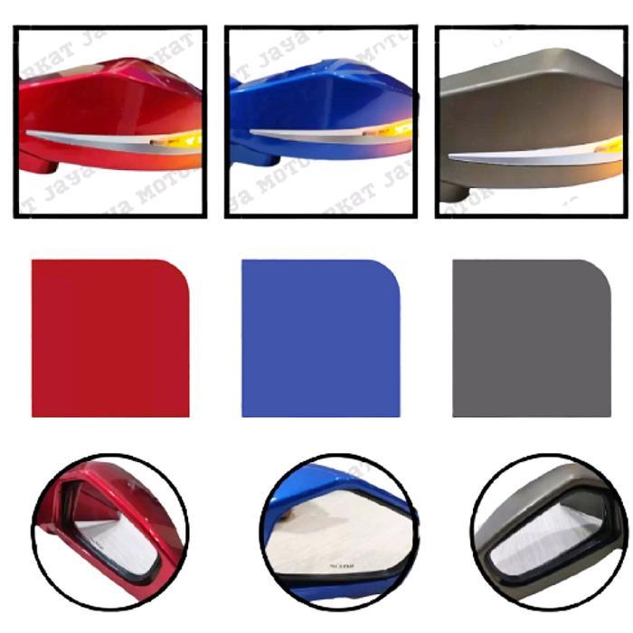 Gambar Spion Lipat N Max Old 2013-2019 Model Cool Maxi Led Sein Drl 2In1 Senja Biru Tersedia Semua Warna Garansi + Bonus Baut Pemasangan Pnp Motorcycle Gratis Ongkir dari Adiba Jaya Shop undefined Tokopedia